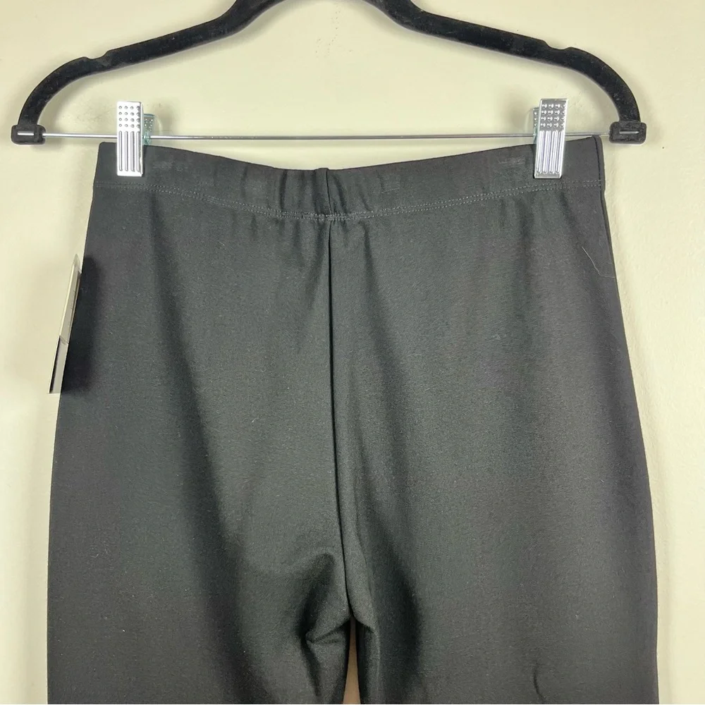 NEW CLARA SUN WOO PONTE KNIT SLIM RIDER PANT Black XS Preppy Minimalist PT1A
